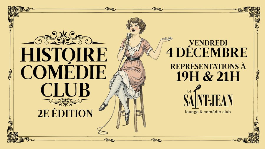 Affiche : Histoire Comédie Club - 19 heures